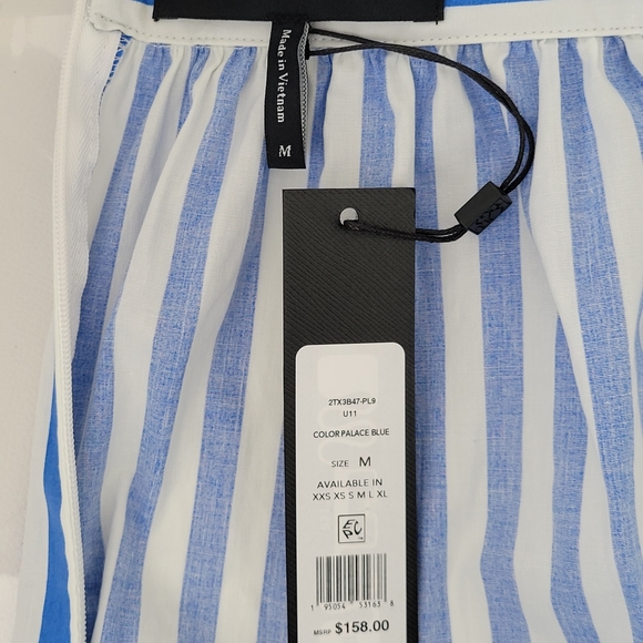 Skirt M size Stripe Ruffled Long - Picture 3 of 3